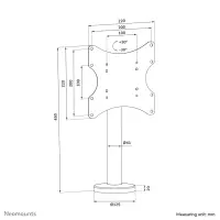 Neomounts DS42-430BL12 telerikinnitus 109,2 cm (43") Must – pilt 25