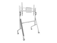 Neomounts Floor stand | FL50-525WH1 TV trolley | Adjustable Height | 55-86 " | Maximum weight (capacity) 76 kg | White – pilt 24
