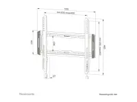 Neomounts WL30-550BL14 telerikinnitus 190,5 cm (75") Must – pilt 14