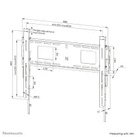 Neomounts WL30-750BL16 telerikinnitus 2,18 m (86") Must – pilt 12
