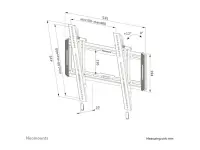 Neomounts WL35-550BL14 telerikinnitus 190,5 cm (75") Must – pilt 13