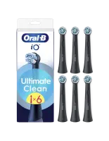 Oral-B | Replaceable toothbrush heads | iO UltimateClean | Heads | For adults | Number of brush heads included 6 | Black