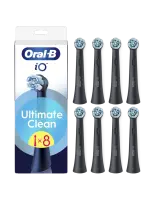 Oral-B | Replaceable toothbrush heads | iO UltimateClean | Heads | For adults | Number of brush heads included 8 | Black