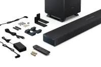 Sharp | 3.1.2 Dolby Atmos/DTS:X Soundbar with Wireless Subwoofer | HT-SBW53121(BK) | Bluetooth – pilt 24