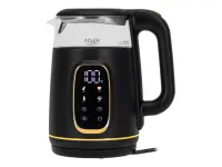 Adler Kettle with LED Display | AD 1305 | Electric | 2200 W | 1.7 L | Plastic | 360° rotational base | Black/Gold – pilt 7