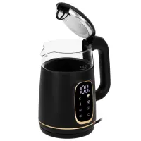 Adler Kettle with LED Display | AD 1305 | Electric | 2200 W | 1.7 L | Plastic | 360° rotational base | Black/Gold – pilt 10