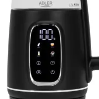 Adler Kettle with LED Display | AD 1305 | Electric | 2200 W | 1.7 L | Plastic | 360° rotational base | Black/Silver – pilt 8
