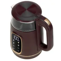 Adler Kettle with LED Display | AD 1305 | Electric | 2200 W | 1.7 L | Plastic | 360° rotational base | Burgundy – pilt 3