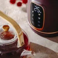 Adler Kettle with LED Display | AD 1305 | Electric | 2200 W | 1.7 L | Plastic | 360° rotational base | Burgundy – pilt 6