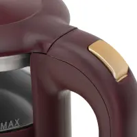 Adler Kettle with LED Display | AD 1305 | Electric | 2200 W | 1.7 L | Plastic | 360° rotational base | Burgundy – pilt 12