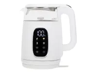 Adler Kettle with LED Display | AD 1305 | Electric | 2200 W | 1.7 L | Plastic | 360° rotational base | White/Silver – pilt 3
