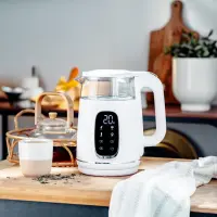 Adler Kettle with LED Display | AD 1305 | Electric | 2200 W | 1.7 L | Plastic | 360° rotational base | White/Silver – pilt 9