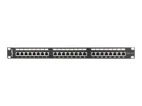 Lanberg | Patch Panel 24 Port 1U 19" CAT.5E FT with Cable Organizer Shielded | PPS5-1024-B | Black – pilt 4