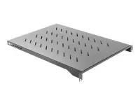 Lanberg 19" fixed shelf 1U/483x700mm, max load capacity up to 15kg | AK-1010-B | Black