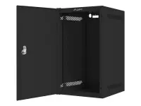 Lanberg | Rack cabinet 10" wall-mount 9U/280x310 for self-assembly with metal door (flat pack) | WF10-2309-00B | Black – pilt 3