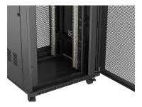 Lanberg | Rack cabinet 19" free-standing 22U/800x800 (flat pack) with mesh door, LCD | FF01-8822-23BL | Black