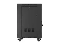 Lanberg | Rack cabinet 19" free-standing 22U/800x800 (flat pack) with mesh door, LCD | FF01-8822-23BL | Black – pilt 2