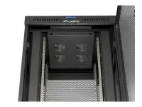 Lanberg | Rack cabinet 19" free-standing 22U/800x800 (flat pack) with mesh door, LCD | FF01-8822-23BL | Black – pilt 4