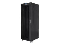 Lanberg | Rack cabinet 19" free-standing 37U/800x1000 (flat pack) with glass door, LCD | FF01-8037-12BL | Black
