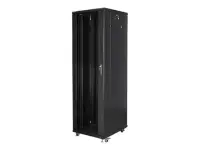 Lanberg | Rack cabinet 19" free-standing 42U/600x1000 (flat pack) with mesh door lCD V2 | FF01-6042-23BL | Black