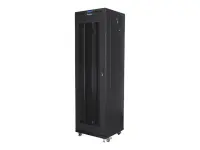 Lanberg | Rack cabinet 19" free-standing 42U/600x600 (flat pack) with mesh door, LCD | FF01-6642-23BL | Black