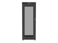 Lanberg | Rack cabinet 19" free-standing 42U/800x1000 (flat pack) with mesh door, LCD | FF01-8042-23BL | Black