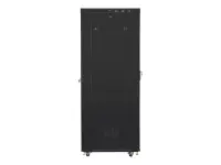 Lanberg | Rack cabinet 19" free-standing 42U/800x1000 (flat pack) with mesh door, LCD | FF01-8042-23BL | Black – pilt 3