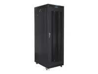 Lanberg | Rack cabinet 19" free-standing 42U/800x1000 (flat pack) with mesh door, LCD | FF01-8042-23BL | Black – pilt 4