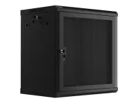 Lanberg | Rack cabinet 19" wall-mount 12U/600x450 with perforated door (flat pack) | WF01-6412-23B | Black