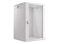 Lanberg | Rack cabinet 19" wall-mount 18U/600x600 (flat pack) | WF01-6618-10S | Grey