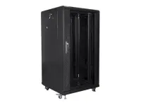 Lanberg | Rack cabinet 19" free-standing 22U/600x600 (flat pack) | FF01-6622-12B | Black – pilt 4