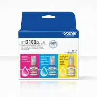 Brother BTD100CLVAL | Multipack Ink Bottles | Magenta, Cyan, Yellow – pilt 2