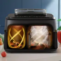 Philips | Dual Basket Airfryer | NA551/00 5000 Series | Power 2750 W | Capacity 9 L | RapidAir Plus and Air Steam | Black – pilt 7