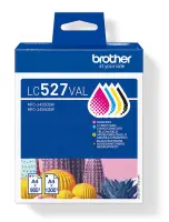 Brother LC527VAL tindikassett 4 tk Originaal Must, Tsüaan, Magenta, Kollane