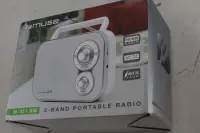 SALE OUT. Muse M-051RW Portable Radio | Muse Portable Radio | M-051RW | AUX in | White | DAMAGED PACKAGING