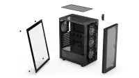 Case|ENDORFY|Ventum 200 ARGB|MidiTower|Case product features Transparent panel|Not included|ATX|MicroATX|MiniITX|Colour Black|EY2A014