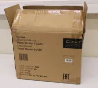 SALE OUT. Caso Power Blender | B 2000 | Tabletop | 2000 W | Jar material Tritan | Jar capacity 2 L | Ice crushing | Black | UNPACKED, SCRATCHED  SIDE  OF THE  GLASS CONTAINER, MISSING INNER PACKAGING – pilt 2