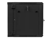 Lanberg | Rack cabinet 19" double-section wall-mount 12U/600x600 (flat pack) | WF02-6612-10B | Black – pilt 2