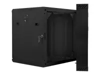 Lanberg | Rack cabinet 19" double-section wall-mount 12U/600x600 (flat pack) | WF02-6612-10B | Black
