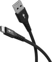 Goobay | USB-C to USB-A Supersoft Textile Cable with Metal Plugs | 74527