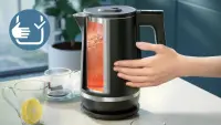 Philips | Double-walled Kettle | HD9396/90 7000 series | Electric | 2200 W | 1.7 L | Metal | 360° rotational base | Black – pilt 2