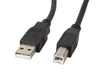 Lanberg | USB Type-A to USB Type-B 2.0 Cable, 1.8 m | CA-USBA-11CC-0018-BK | USB Type-A to USB Type-B