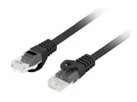 Lanberg | Patchcord Cat.6 UTP LSZH CU | PCU6-10CU-0100-BK | 1 m | Black – pilt 6
