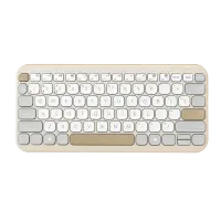 Asus Marshmallow KW100 | Keyboard | Wireless | US International | Oat Milk | Bluetooth