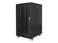 Lanberg | Rack cabinet 19" free-standing 22U/600x800 (flat pack) with mesh door | FF01-6822-23B | Black