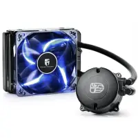 deepcool Maelstorm 120T universal,  cpu liquid cooler (AIO), 120mm radiator, blue PWM LED fan