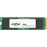 Crucial E100 2TB SSD PCIe 4.0 Gen4 M.2 2280 NVMe, Read/Write: 5000/3000 MB/s