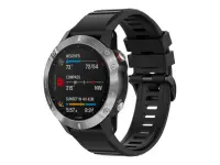 Fixed | Silicone Strap for Garmin QuickFit 22mm | Black