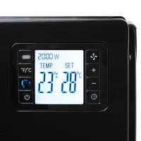 Camry Fan Heater with Remote Control | CR 7739 | Convection Heater | 2000 W | Number of power levels 3 (750W/1250W/2000W) | Black – pilt 7