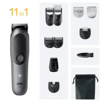 Braun 11-in-1 Grooming Kit | All-in-One Kit Series 5 AIO5560 | Cordless | Number of length steps 14 | Grey/Black – pilt 2
